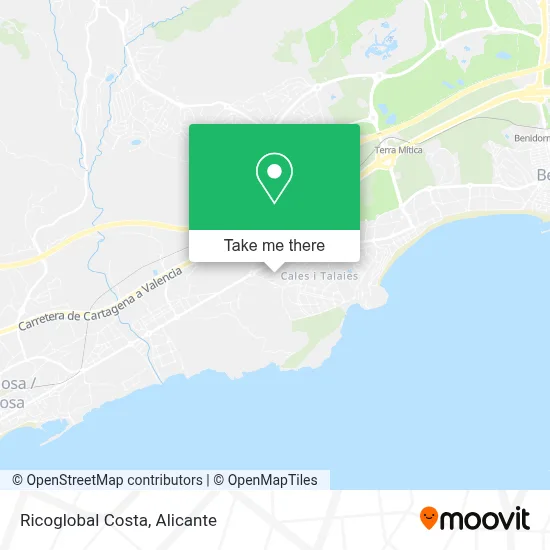 Ricoglobal Costa map