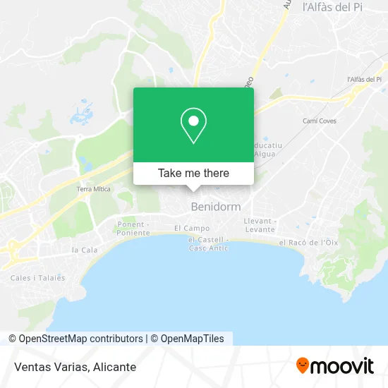 Ventas Varias map