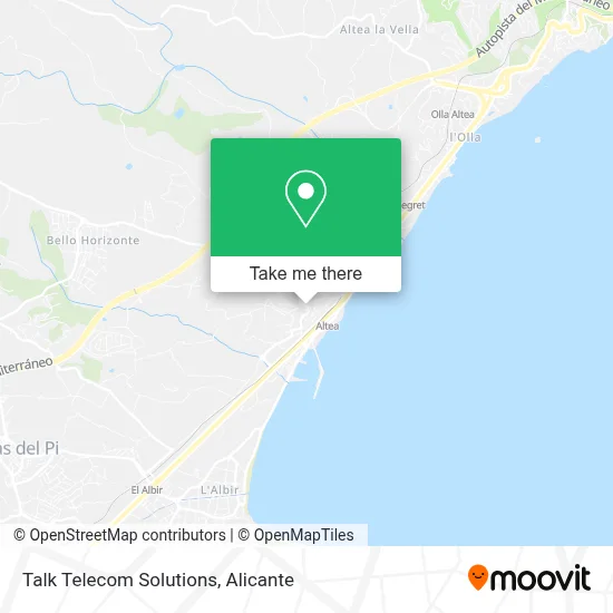Talk Telecom Solutions map