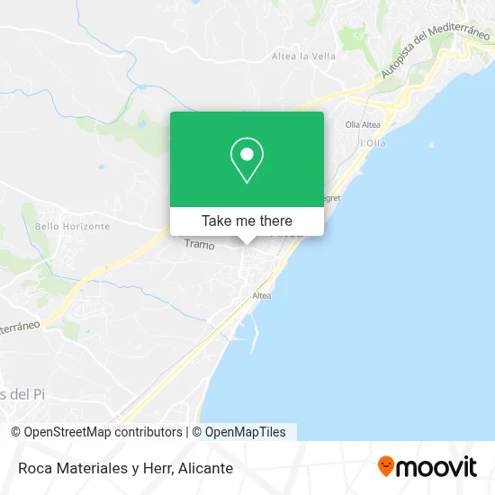 Roca Materiales y Herr map