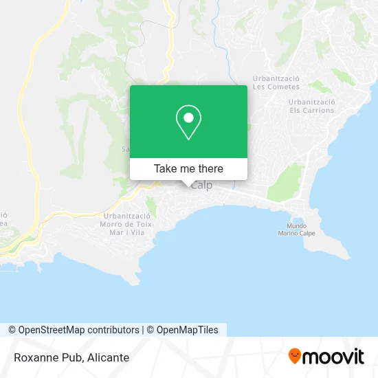 Roxanne Pub map