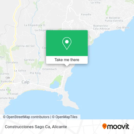 Construcciones Sago Ca map