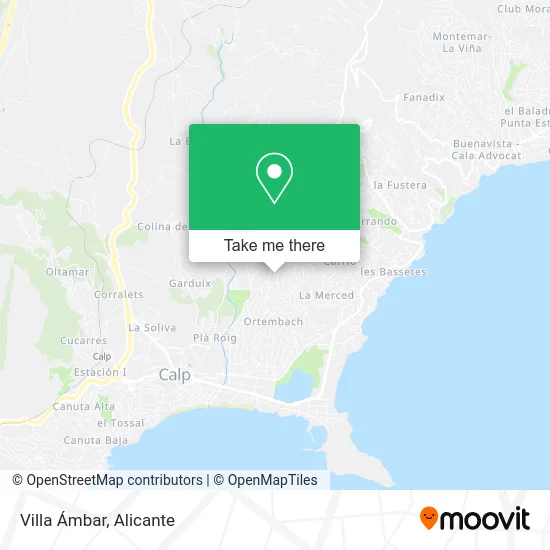 Villa Ámbar map