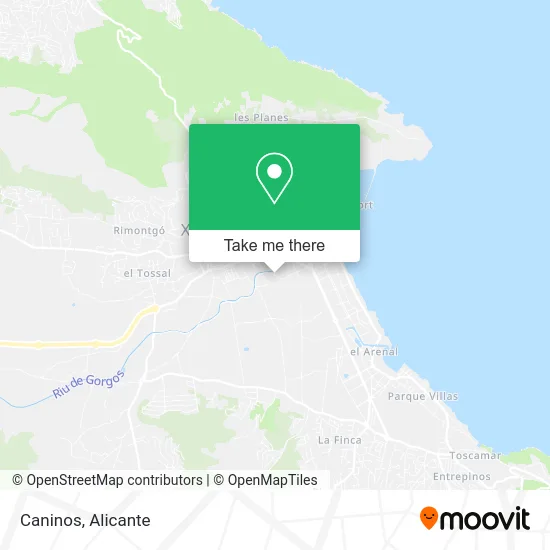 Caninos map