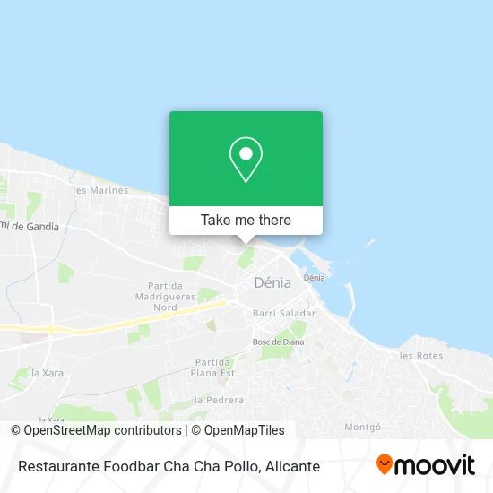 Restaurante Foodbar Cha Cha Pollo map