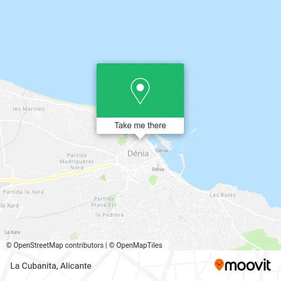 La Cubanita map