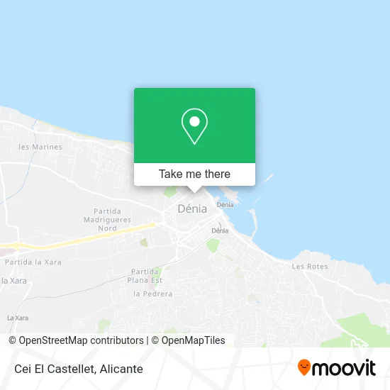 Cei El Castellet map