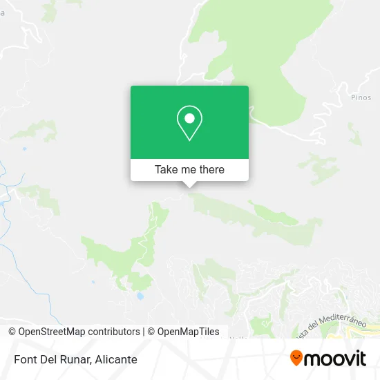 Font Del Runar map