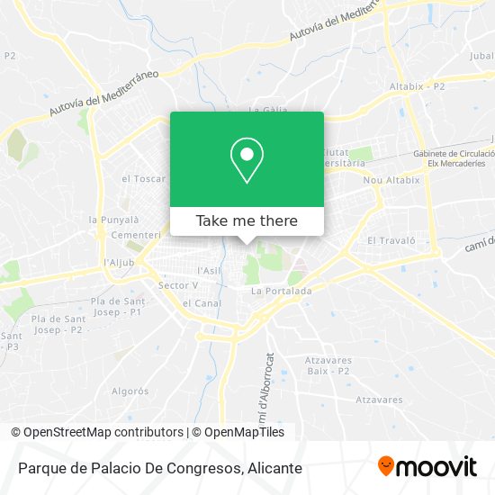 mapa Parque de Palacio De Congresos