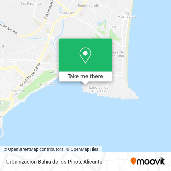 mapa Urbanización Bahía de los Pinos