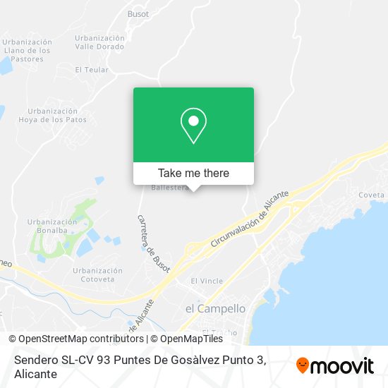 Sendero SL-CV 93 Puntes De Gosàlvez Punto 3 map
