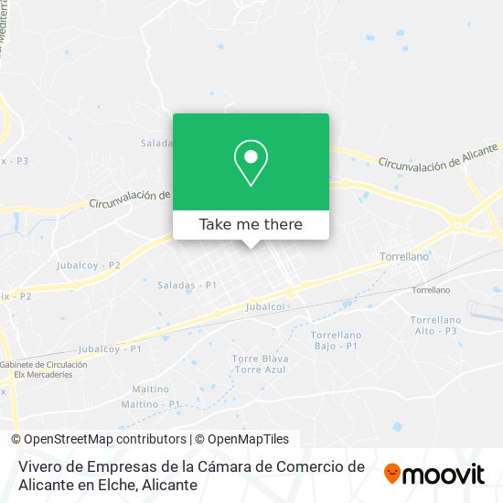 Vivero de Empresas de la Cámara de Comercio de Alicante en Elche map