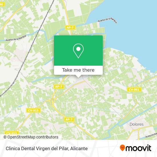 Clinica Dental Virgen del Pilar map