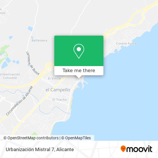 Urbanización Mistral 7 map