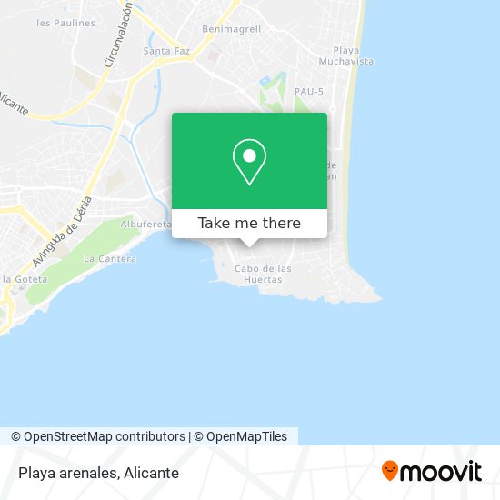 Playa arenales map