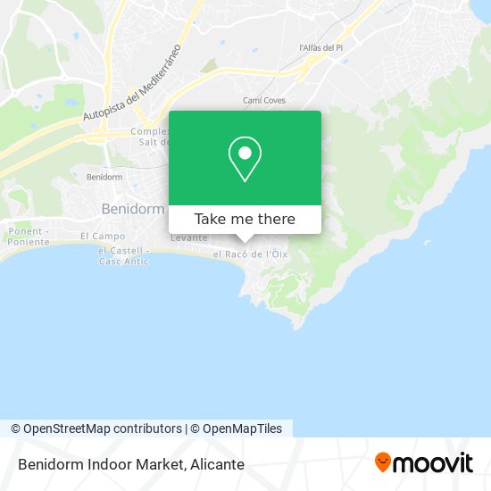 Benidorm Indoor Market map