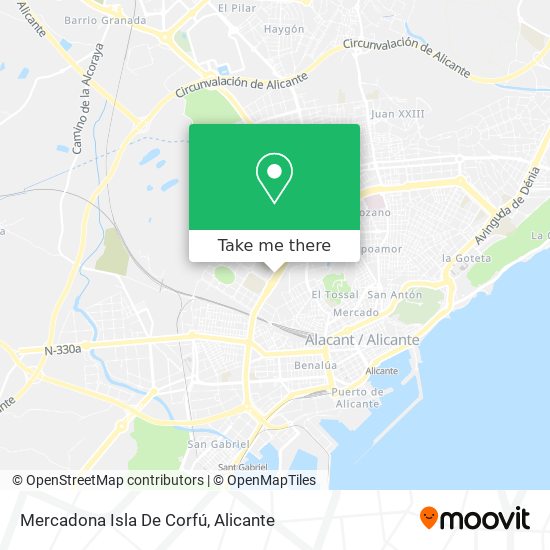 Mercadona Isla De Corfú map