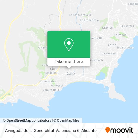 Avinguda de la Generalitat Valenciana 6 map