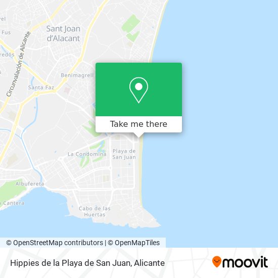 Hippies de la Playa de San Juan map