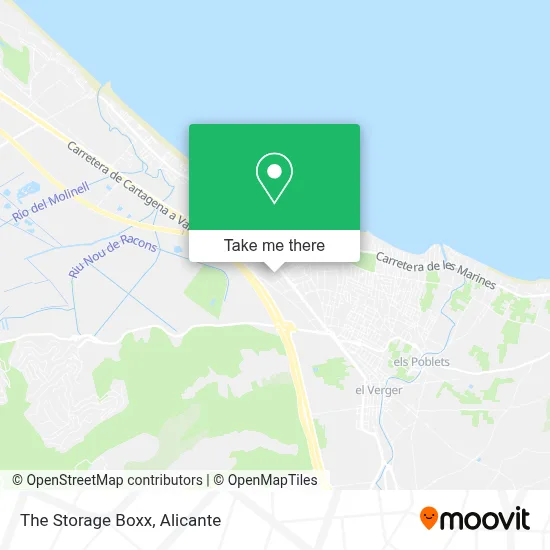 The Storage Boxx map