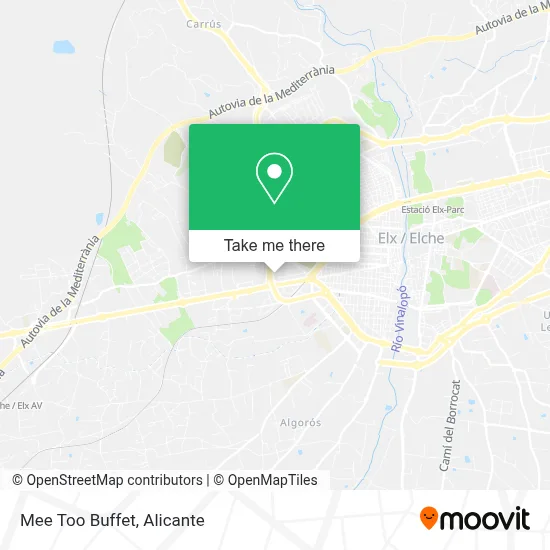 Mee Too Buffet map