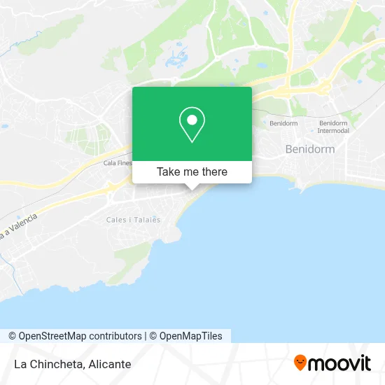 La Chincheta map
