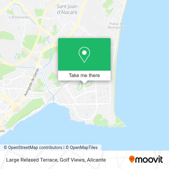 Large Relaxed Terrace, Golf Views map