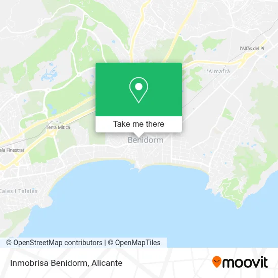 Inmobrisa Benidorm map