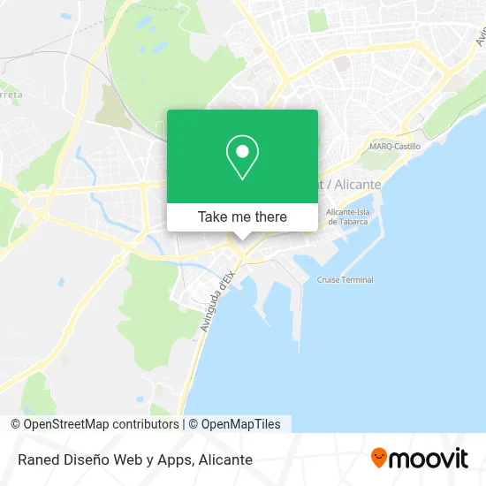Raned Diseño Web y Apps map