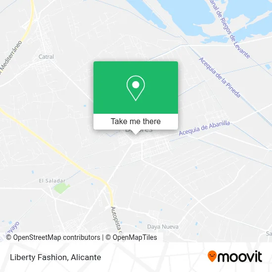 Liberty Moda map