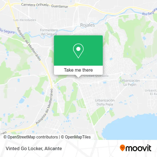 Vinted Go Locker map
