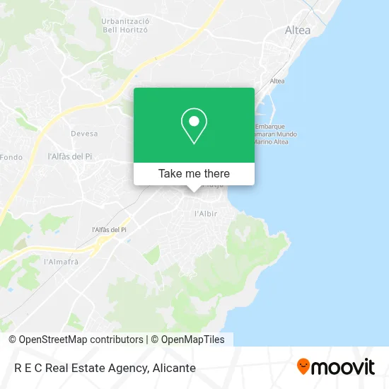 R E C Real Estate Agency map