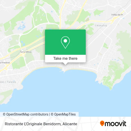 Ristorante L'Originale Benidorm map