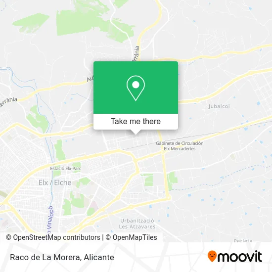 Raco de La Morera map