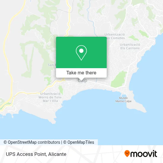 Ups Access Point map