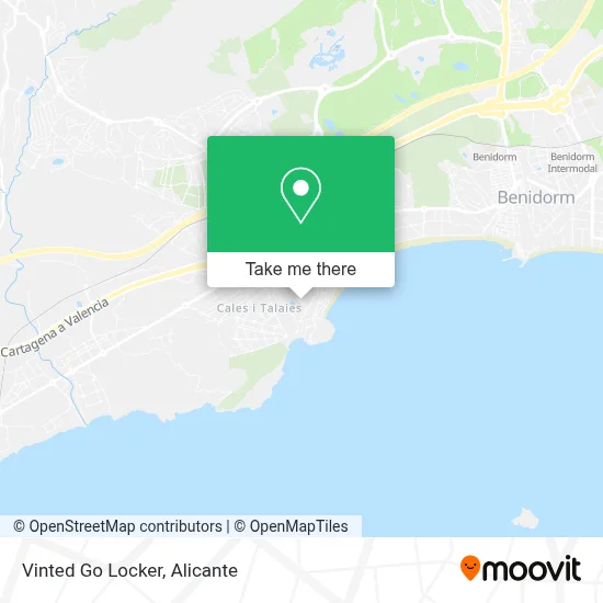 Vinted Go Locker map