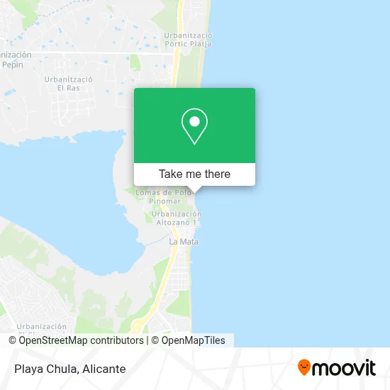 Playa Chula map
