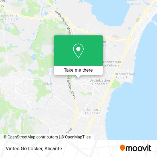 Vinted Go Locker map