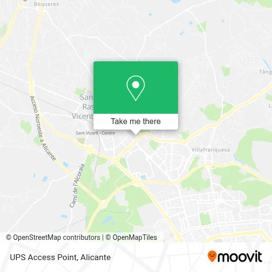 Ups Access Point map