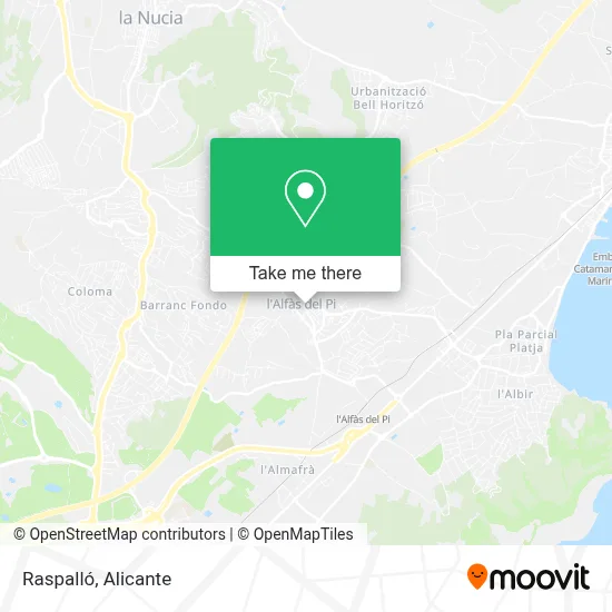 Raspalló map