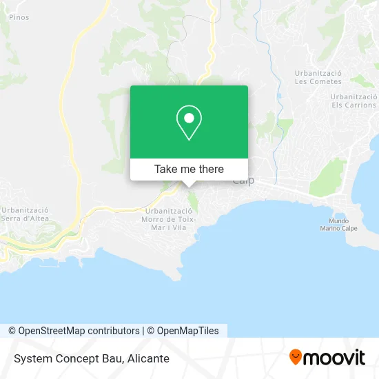 System Concept Bau map