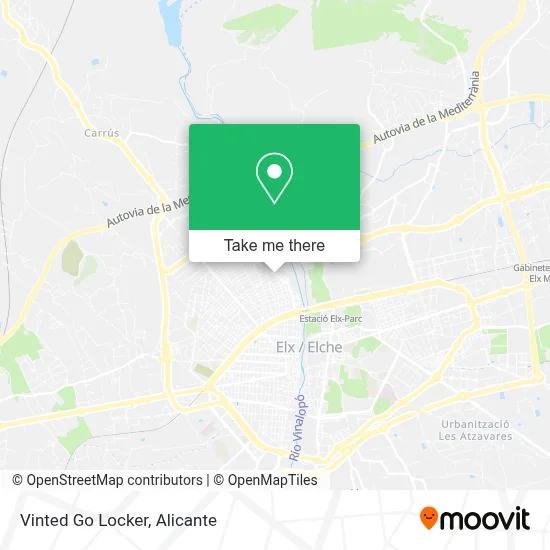 Vinted Go Locker map