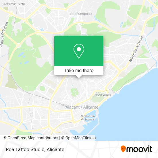 Roa Tattoo Studio map