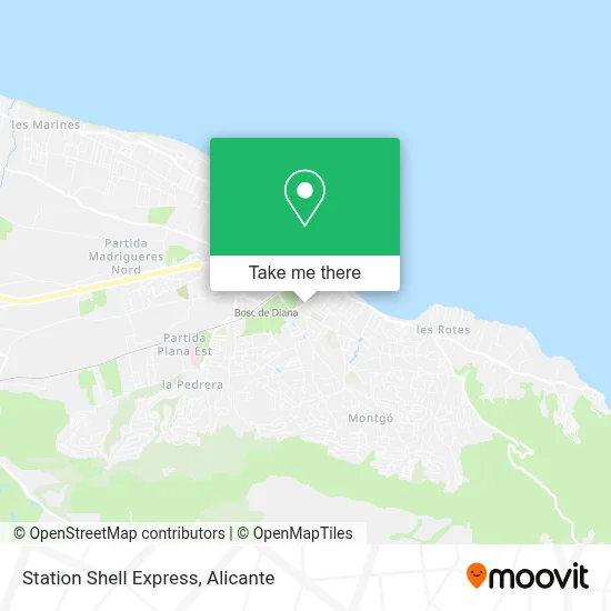 Station Shell Express map