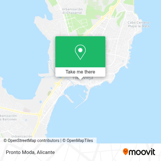 Pronto Moda map