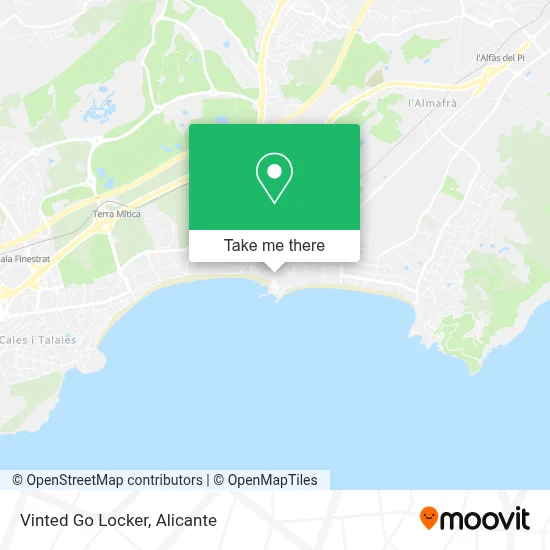 Vinted Go Locker map