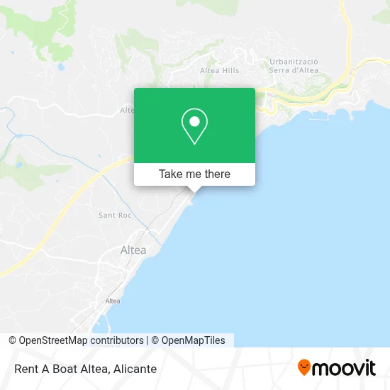 Rent A Boat Altea map