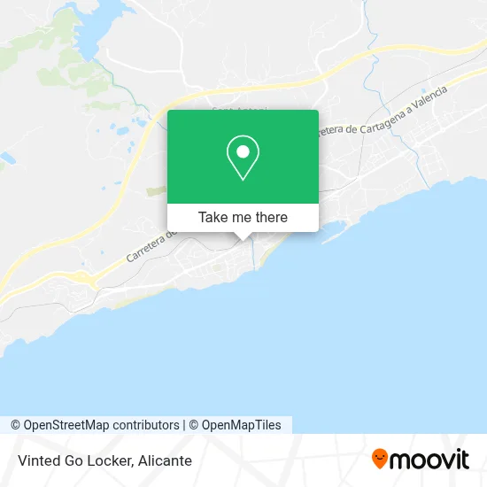 Vinted Go Locker map
