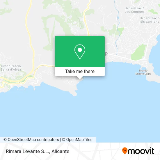 Rimara Levante S.L. map
