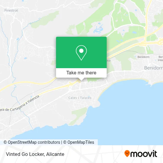 Vinted Go Locker map